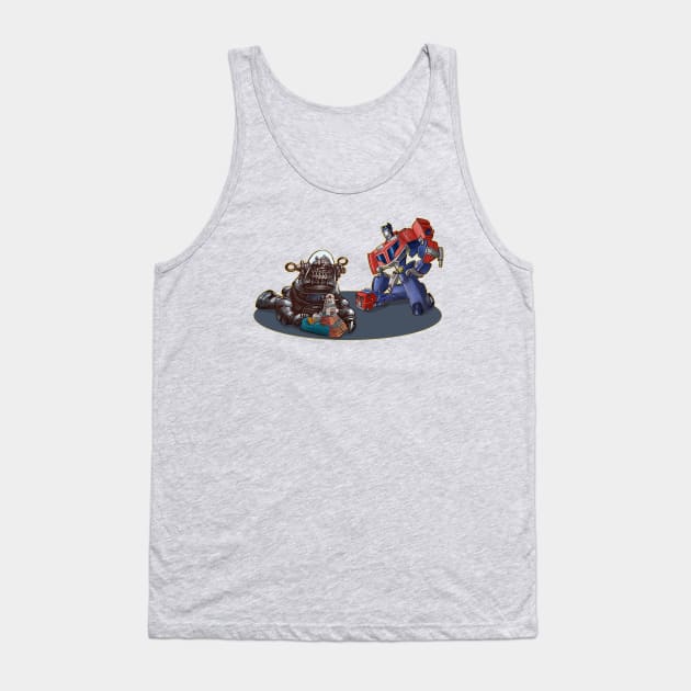 Robbie and Optimus Tank Top by ChetArt